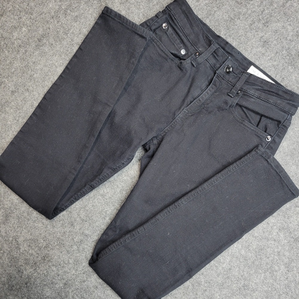 Rag & Bone Jeans Womens 26 Black Stretch Dark Wash Cate Mid Rise Skinny Designer